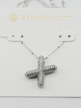 Kendra Scott Letter Necklace with Crystals